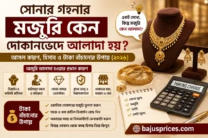 সোনার গহনার মজুরি কেন দোকানভেদে আলাদা হয়? আসল কারণ, হিসাব ও টাকা বাঁচানোর উপায় (২০২৬)